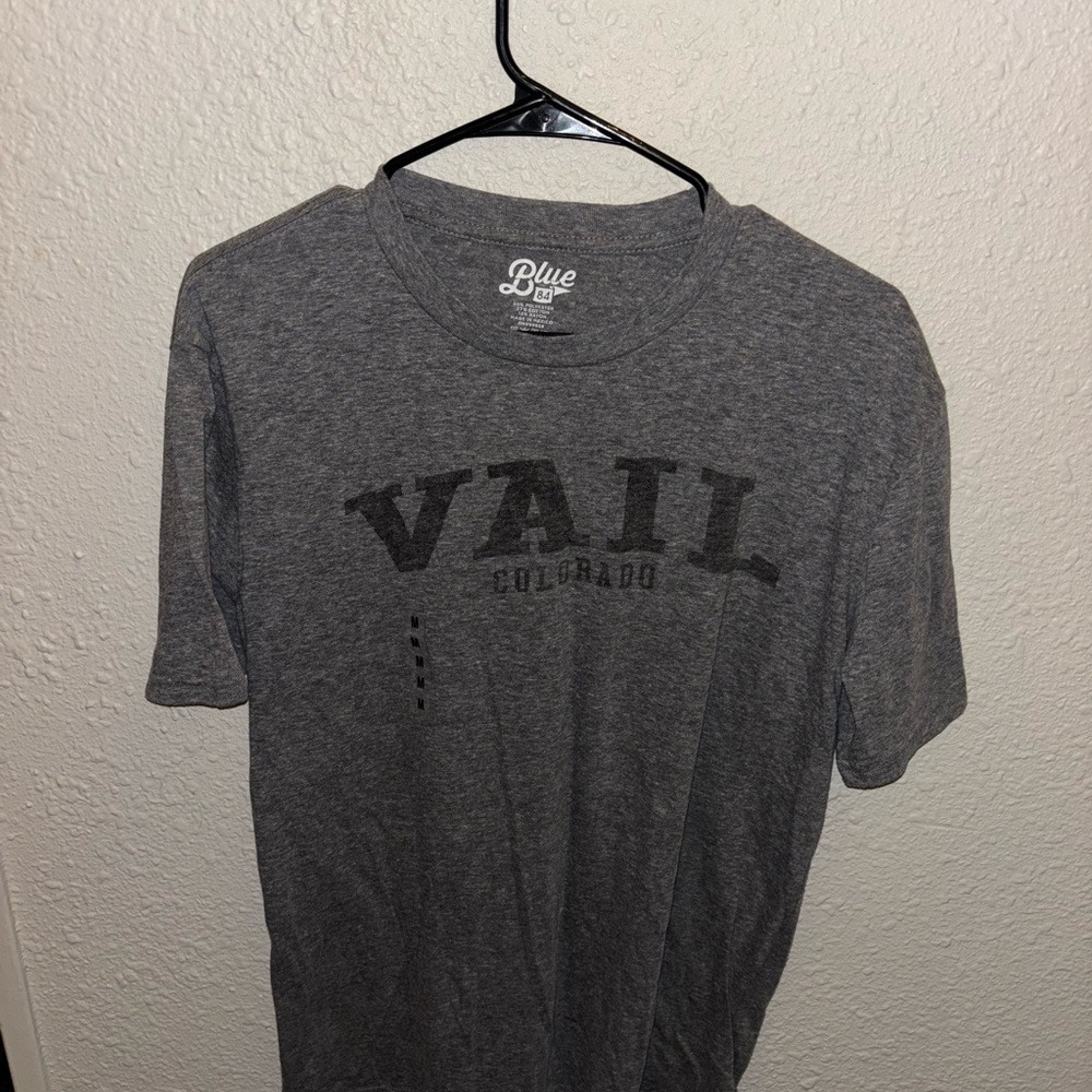 Blue 84 Men's Charcoal Vail Colorado Tee Size Medium